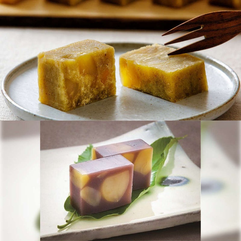 羊羹食べ比べセット（栗つづら・栗蒸し羊羹）