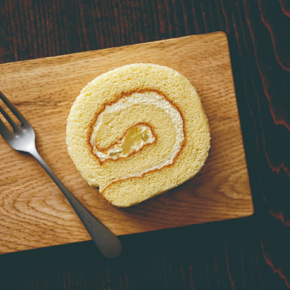 栗のロールケーキ
